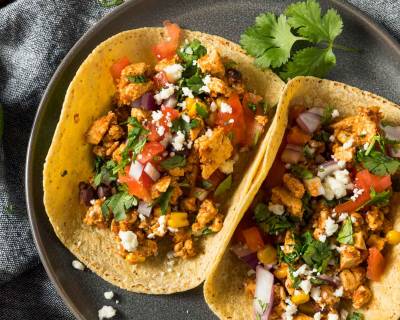 Mexican Taco Recipe With Spicy Tofu Crumble