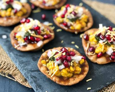 Mini Dal Pakwan Chaat Recipe - A Perfect Party Snack