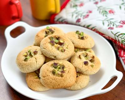 Nankhatai Recipe - A Spiced Eggless Indian Cookie