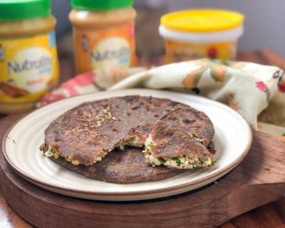 Paneer Stuffed Ragi Paratha Recipe - High Protein Breakfast