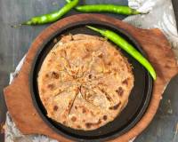 Soya Keema Aloo Paratha Recipe 