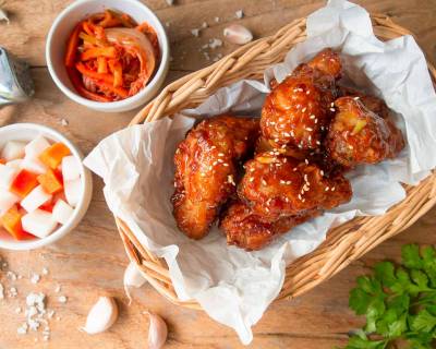 Tempura Chicken Wings With Barbecue Sauce Recipe 