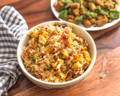 Gobi Biryani Recipe - Spiced Cauliflower Rice