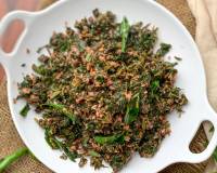 Thandu Keerai Poriyal Recipe - Amaranth Leaves Stir Fry