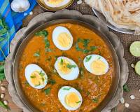 Ande Ka Salan Recipe - Tangy Egg Masala in Peanut Gravy