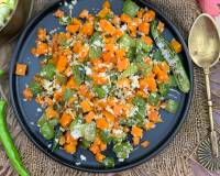 गाजर शिमला मिर्च पोरियल रेसिपी - Carrot Capsicum Poriyal Recipe
