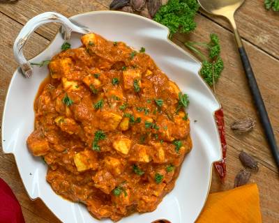Cheesy Paneer Masala Curry Recipe