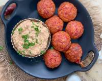 Cheesy Veg Paniyaram Recipe With Cheesy Tomato Chutney