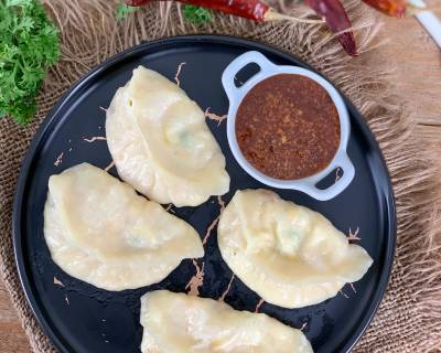 Corn Chilli Cheese Momos Recipe