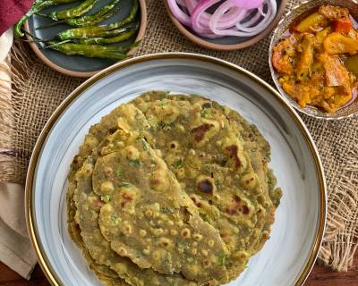 Gehu Bajra Thepla Recipe - Bajra Masala Paratha