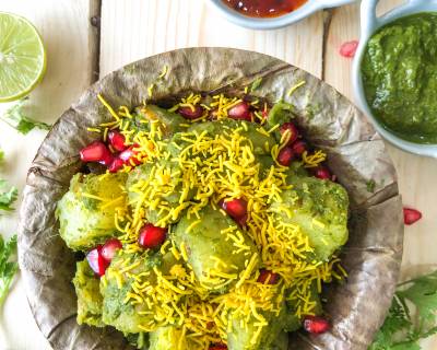 हरी चटनी आलू चाट रेसिपी - Green Chutney Aloo Chaat Recipe