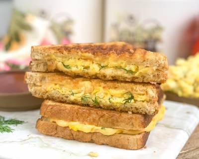 Grilled Cheese Sandwich Recipe With Scrambled Eggs
