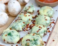 Cheesy Stuffed Mushrooms With Spinach Recipe