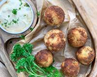 Jalapeno Potato Cheese Balls Recipe With Four Pepper Cheese Dip