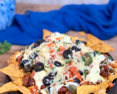 Cheesy Loaded Veggie Nachos Recipes