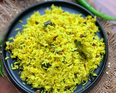 Mavinakayi Chitranna Recipe - Spiced Raw Mango Tempered Rice