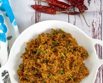 Tomato Quinoa Recipe  - With A South Indian Twist