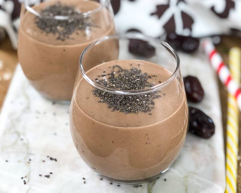 Nutty Chocolate Banana Smoothie Recipe