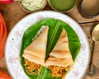 Schezwan Masala Dosa Recipe Using Classic Idli Dosa Batter