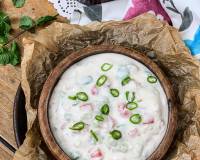 Tomato Onion Cucumber Raita Recipe