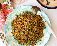 Beans Matki Bhaji Recipe - Green Beans Moth Beans Sabzi