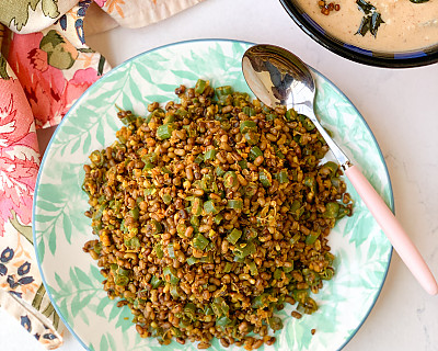 Beans Matki Bhaji Recipe - Green Beans Moth Beans Sabzi