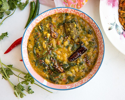 Dhaba Style Dal Palak Recipe