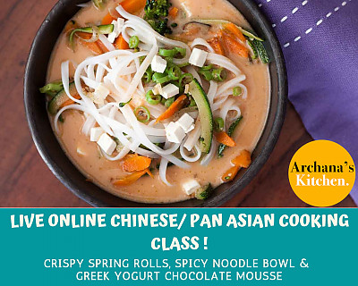 Live Online Cooking Class | June 6th 2020 - Chinese/ Pan Asian Cooking Class