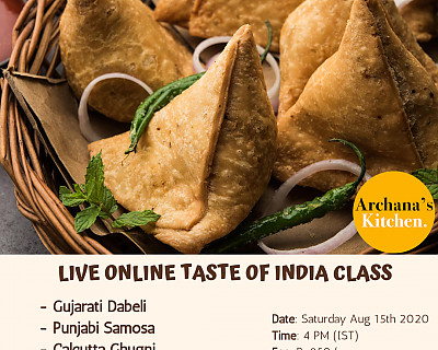 Live Online Cooking Class | Aug 15th 2020 - Taste of Indian (Independence Day Special)