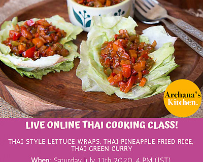 Live Online Cooking Class | July 11th 2020 - Thai Cooking Class