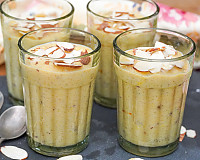 Gulab Phirni Recipe - Rose Flavoured Rice Pudding Shots