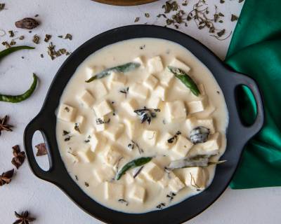 Paneer in White Gravy Recipe - No Onion No Garlic Recipe