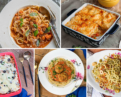 114 Easy Pasta Recipes - Desi Pasta, Italian Pasta, Fusion Pasta With White Sauce & Red Sauce