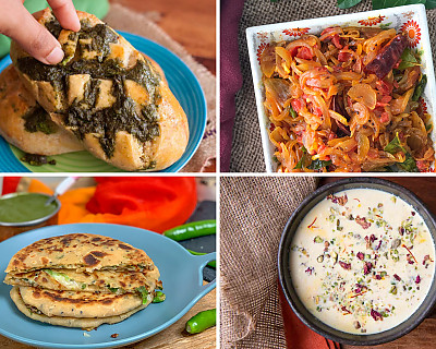 Weekly Meal Plan - Pull Apart Bread, Eerulli Palya, Paneer Kesar Kheer, and More