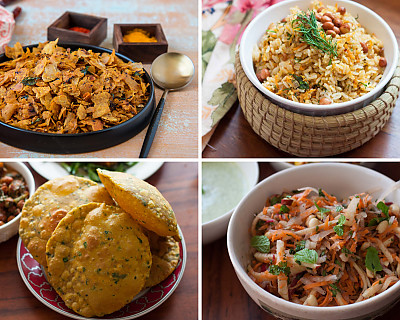 Weekly Meal Plan - Carrot Sadam, Bitter Gourd Peel Puri, Vaghareli Rotli, and More