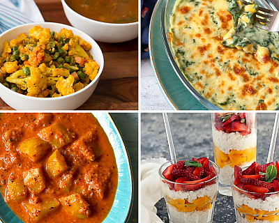 Weekly Meal Plan - Oats Pongal, Dahi Chivda, Zucchini Roll Up, and More