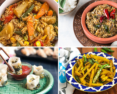 Weekly Meal Plan - Oats Uttapam, Kerala Pulissery, Khamang Kakdi, and More