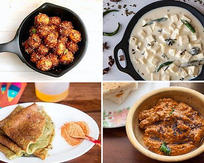 Weekly Meal Plan - Kothamalli Rava Upma, Dhokla Sandwich, Punjabi Bhindi Kadhi and More