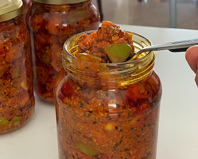 Authentic Punjabi Mango Pickle (With Mustard Oil) - No Sun Required Aam Ka Achar