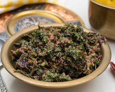 Keerai Thoran Recipe Made Using Amaranthus Leaves