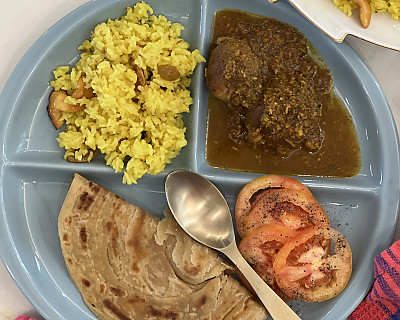 Dinner Recipes | Dinner Ideas - Raw Banana Kofta Curry, Basanti Pulao, Lachha Paratha And Salad