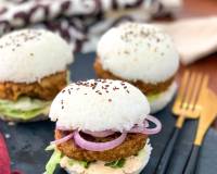 Asian Shrimp Rice Burger Recipe 