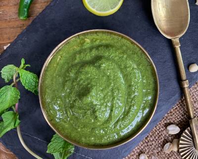 Green Chutney Recipe - Coriander Mint Chutney Recipe