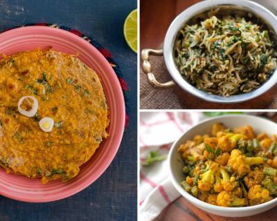 Kids Lunch Box Menu Plan-Spinach Pulao,Vegetable Kurma & More