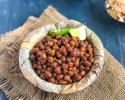 Sukha Kala Chana Masala Recipe - Ashtami Prasad 