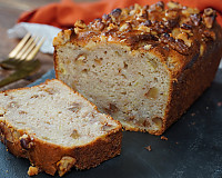 Eggless Banana Walnut Bread Made with Archana's Kitchen Eggless Rich Vanilla Cake Mix