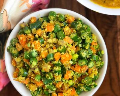 Carrot Beans Thoran Recipe - Kerala Thoran For Onam Sadya