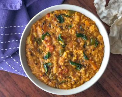 South Indian One Pot Sambar Rice Recipe