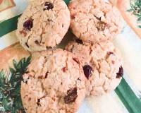 Eggless Oats Cranberry Almond Cookies Recipe