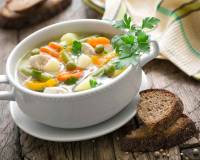 Healthy Creamy Chicken Soup With Vegetables Recipe